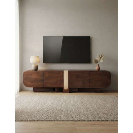 Mueble para TV Braine de Madera 200x40 cm. - Montiel