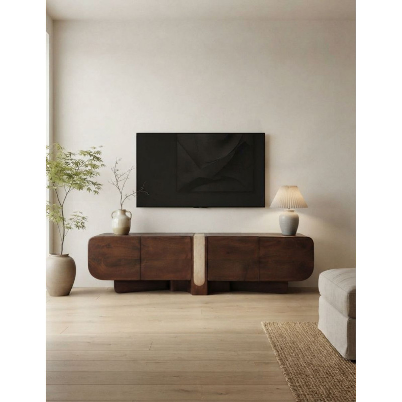 Mueble para TV Braine de Madera 200x40 cm. - Montiel
