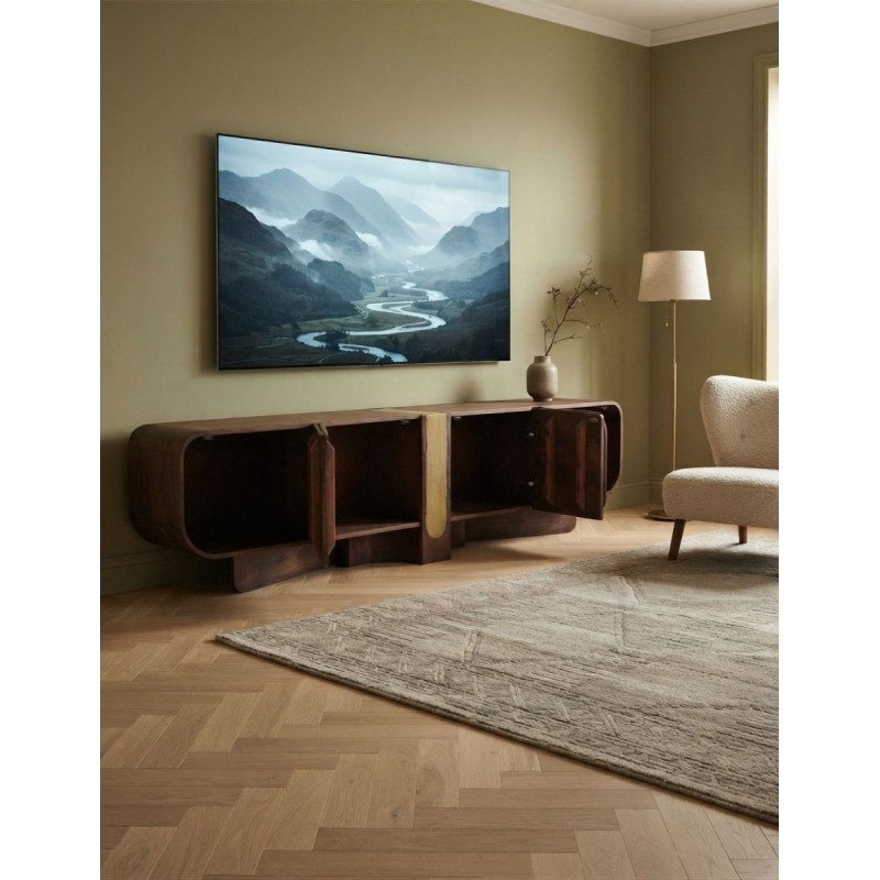 Mueble para TV Braine de Madera 200x40 cm. - Montiel
