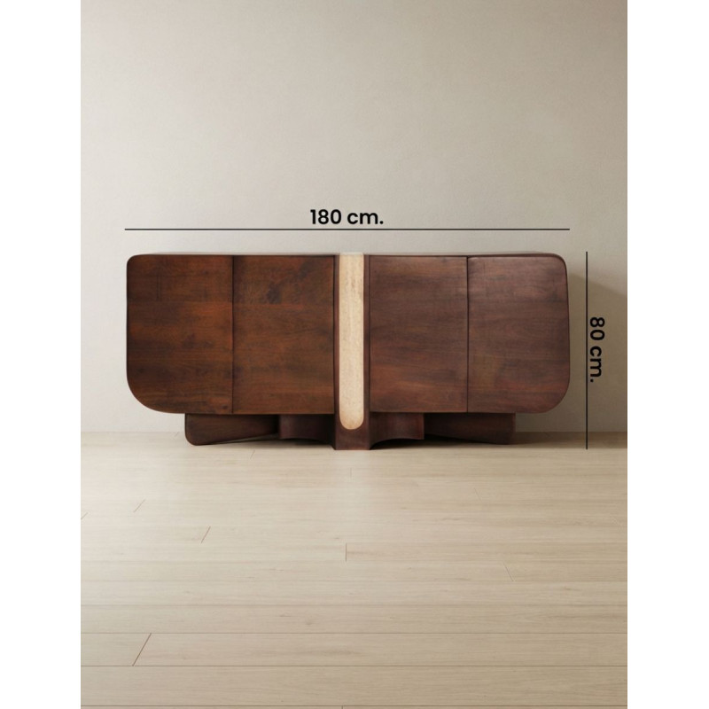 Aparador de Madera Braine para Salón 180x40 cm. - Montiel