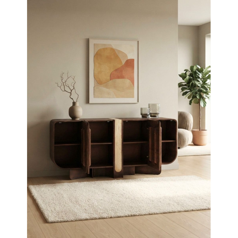 Aparador de Madera Braine para Salón 180x40 cm. - Montiel
