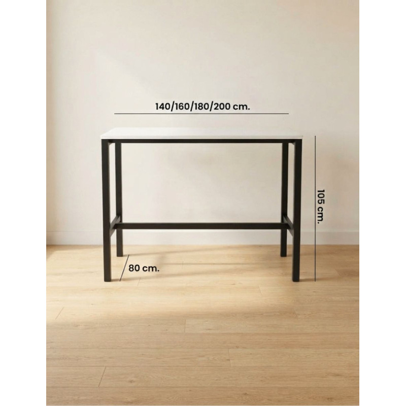 Mesa Oficina Alta Q8 Rectangular de Herpesa - Montiel