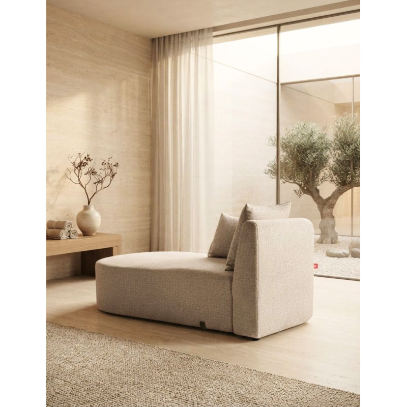 Chaise Longue 1 Plaza Vitznau Beige - Montiel