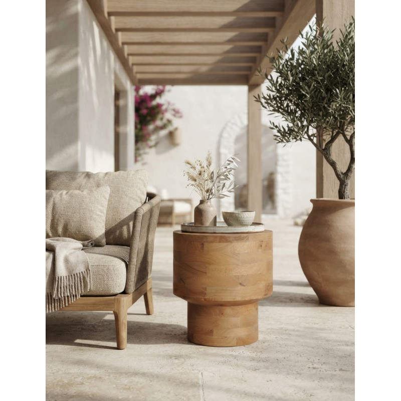 Mesa Auxiliar Havre Ø42x43 cm. de Madera - Montiel