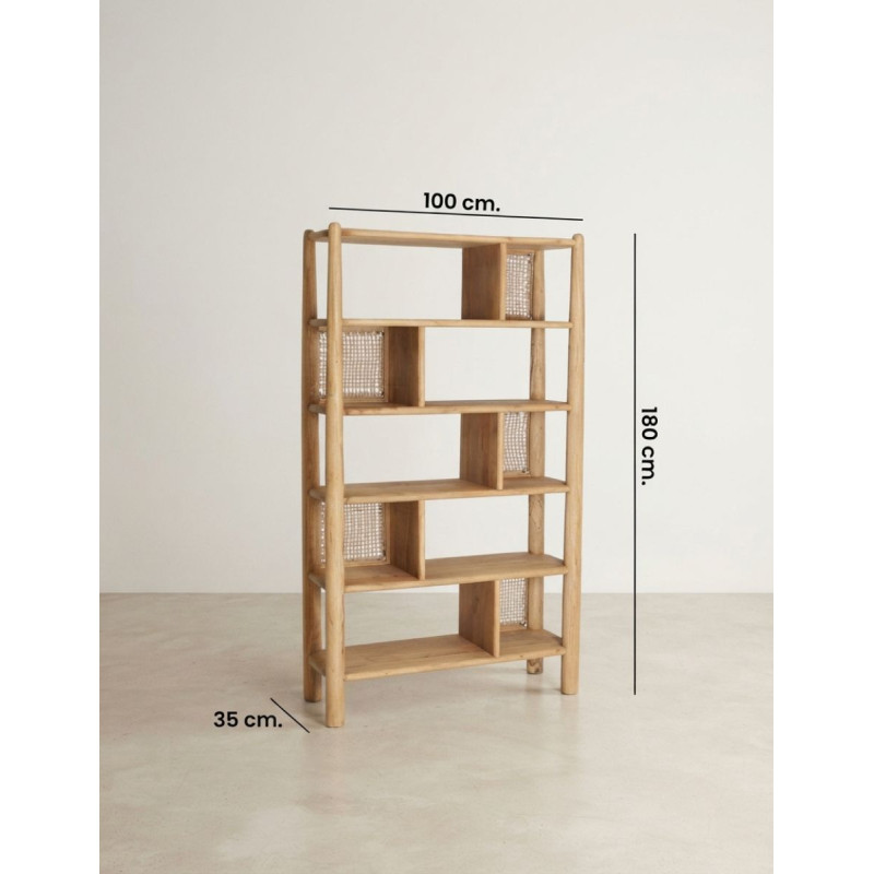 Estantería Crouy para Salón 180x100 cm. - Montiel