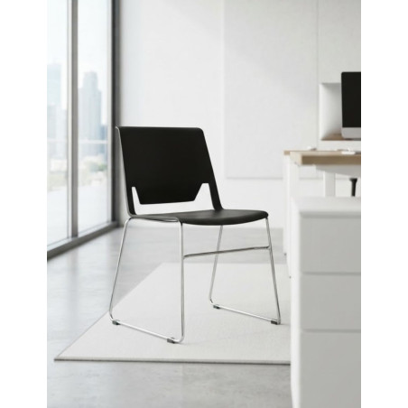 Silla Confidente Gris Oscuro Very de Haworth - Montiel