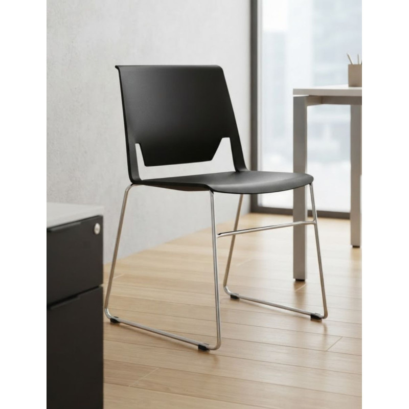 Silla Confidente Gris Oscuro Very de Haworth - Montiel