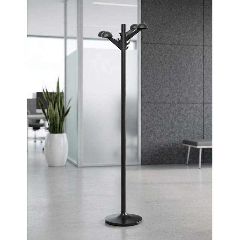 ▷ Perchero de Oficina Metálico Negro MM652 - Montiel