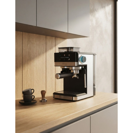 Cafetera Power Espresso 20 Grind Negra y Plata - Montiel