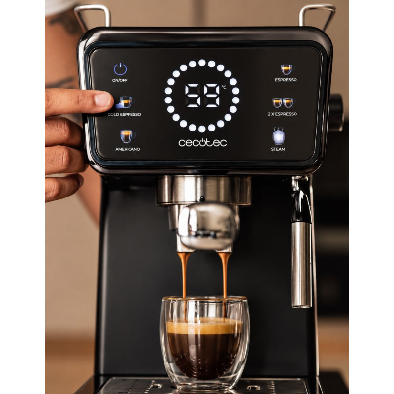 Cafetera Negra Power Espresso Touch ColdBrew - Montiel