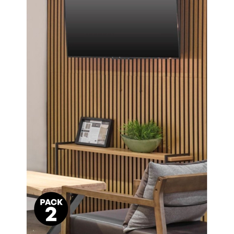 Pack de 2 Paneles Acústico Pet Acustic Sound 120x60 cm.  - Montiel