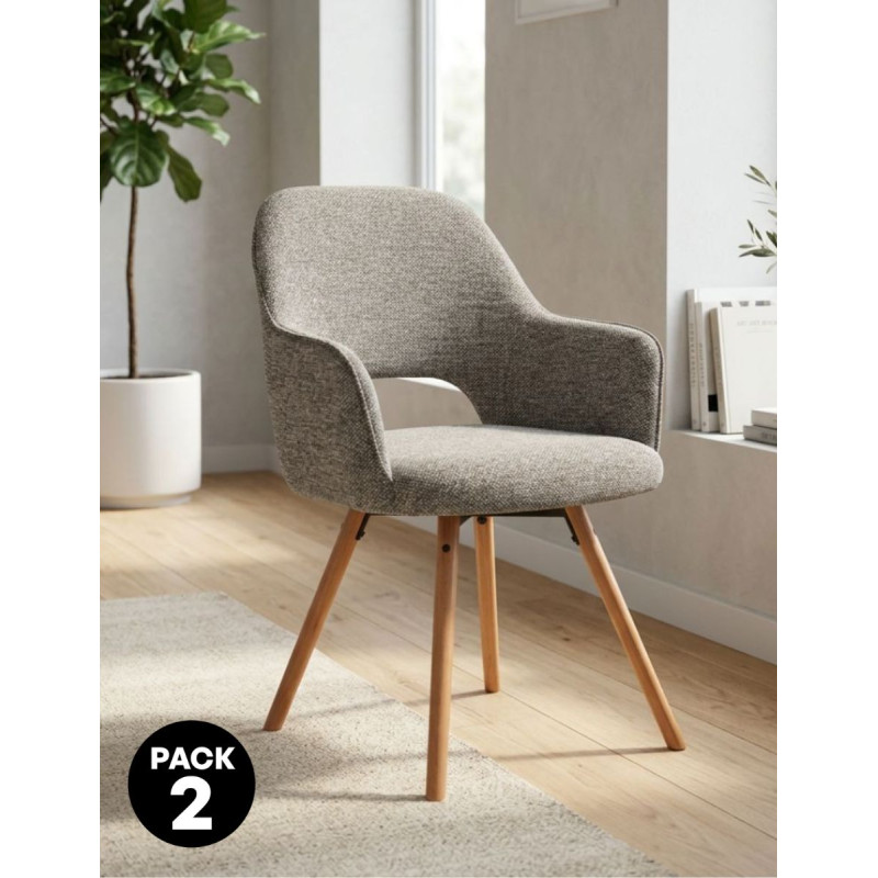 Pack de 2 Sillas de Recepción Rimor Giratorias - Montiel