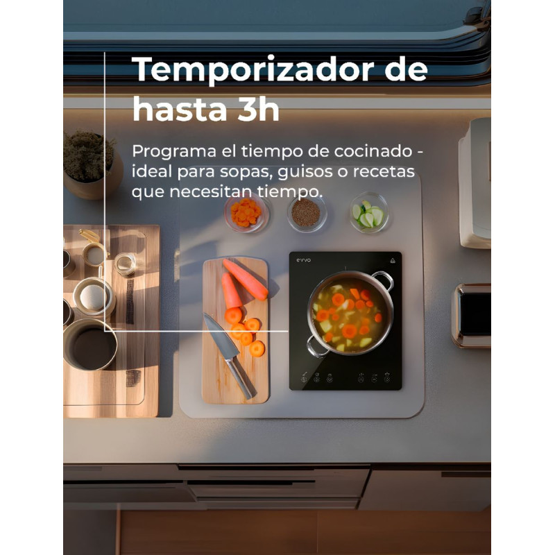 Placa Portátil de Inducción EVVO V26 Trip - Montiel