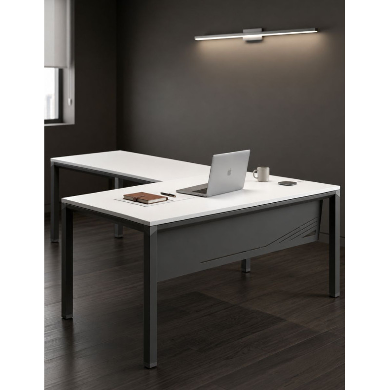 Mesa Oficina Faldón Metálico Metrik de Kesta - Montiel