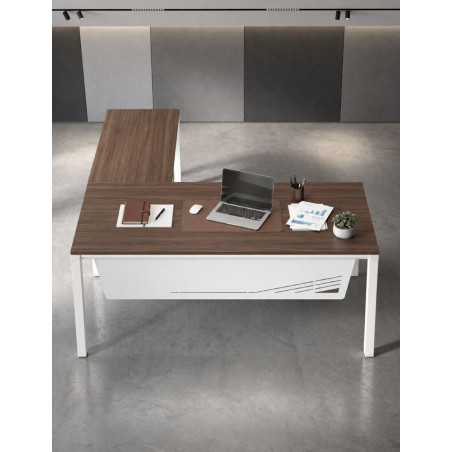Mesa Oficina Faldón Metálico Metrik de Kesta - Montiel