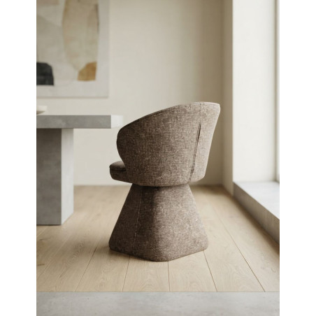 Silla Recepción Wanne de Poliéster Topo - Montiel