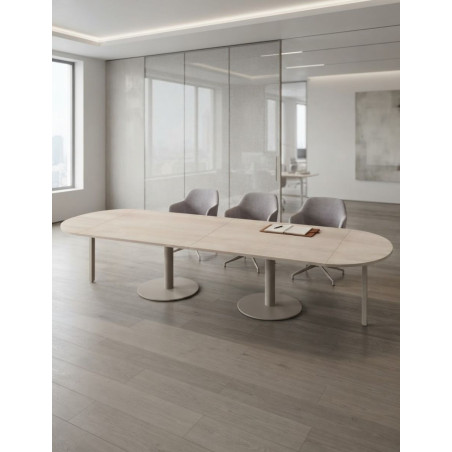 Mesa Reunión 320x160 cm. Peana de Kesta - Montiel