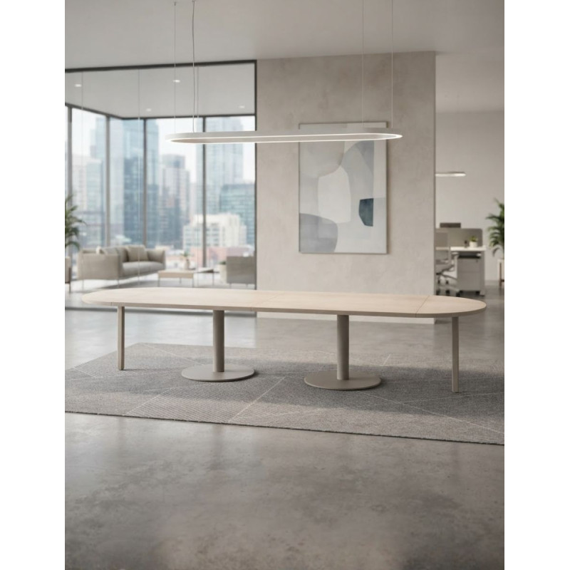 Mesa Reunión 320x160 cm. Peana de Kesta - Montiel