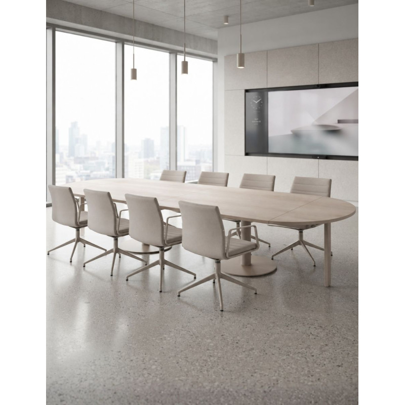 Mesa Reunión 320x160 cm. Peana de Kesta - Montiel