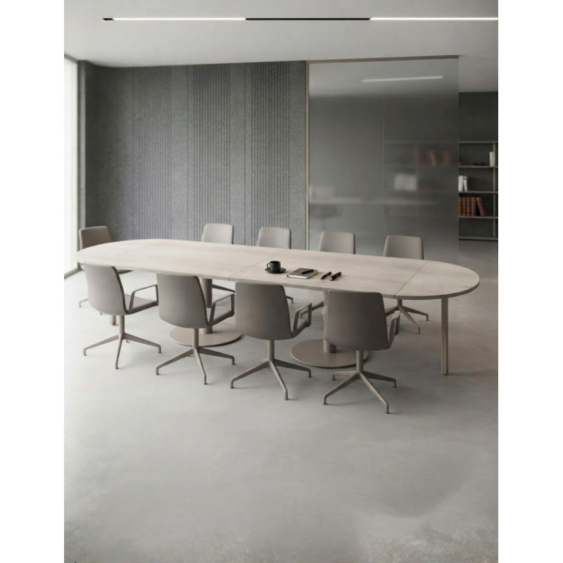 Mesa Reunión 320x160 cm. Peana de Kesta - Montiel