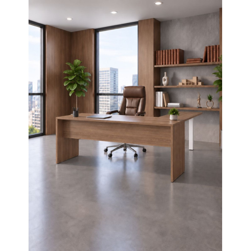 Mesa Dirección Oficina con Ala Pata Panel de Kunna - Montiel