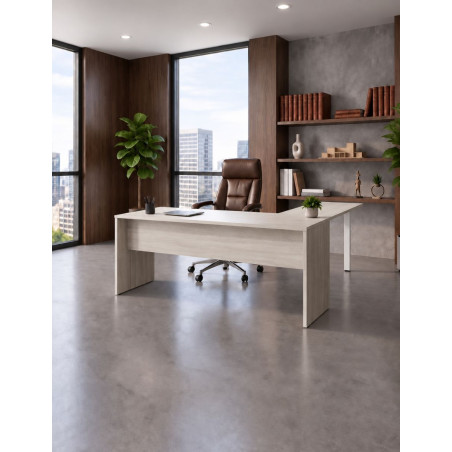 Mesa Dirección Oficina con Ala Pata Panel de Kunna - Montiel