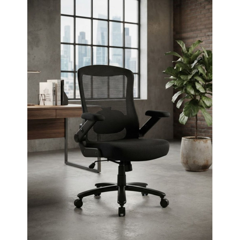 Silla Ergonómica Negra Oficina TITAN de Vincolo - Montiel
