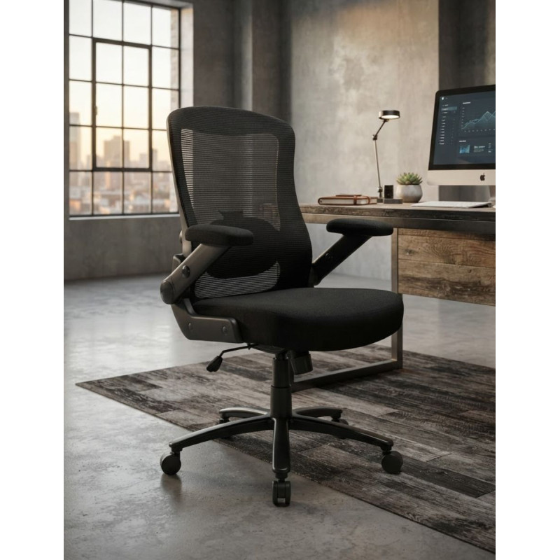 Silla Ergonómica Negra Oficina TITAN de Vincolo - Montiel