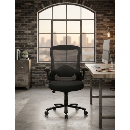 Silla Ergonómica Negra Oficina TITAN de Vincolo - Montiel