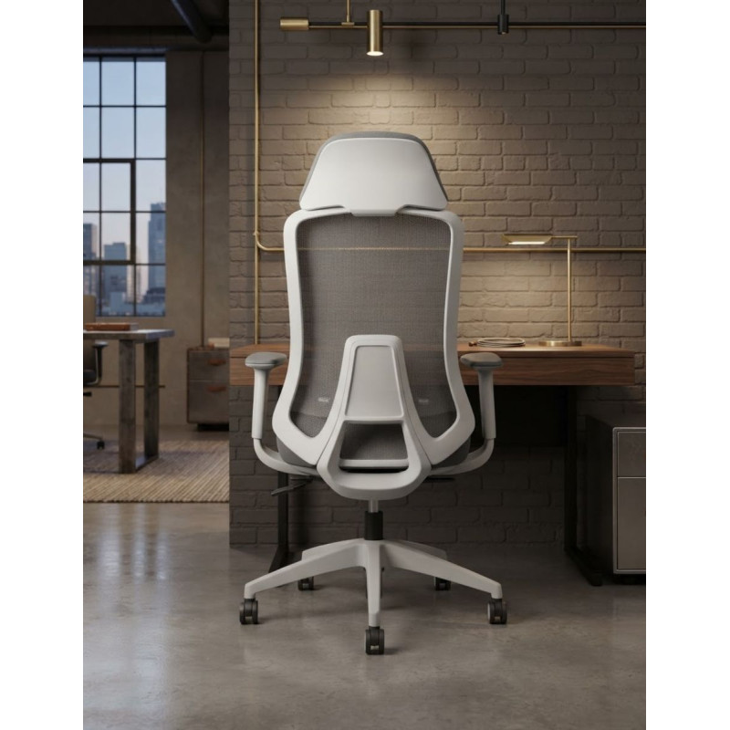 Silla Ergonómica Oficina Gris FEDO de Vincolo - Montiel