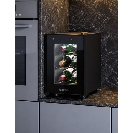Vinoteca Negra Bolero GrandSommelier 600 CoolCrystal - Montiel