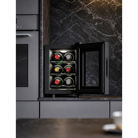 Vinoteca Negra Bolero GrandSommelier 600 CoolCrystal - Montiel