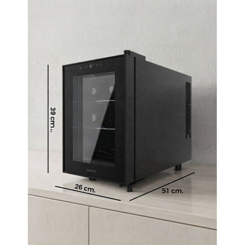 Vinoteca Negra Bolero GrandSommelier 600 CoolCrystal - Montiel