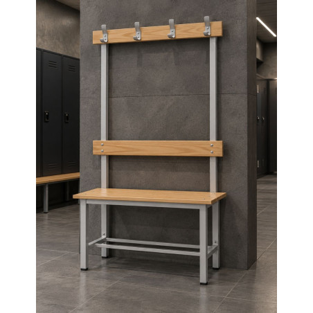 Banco Madera con Perchero - Montiel