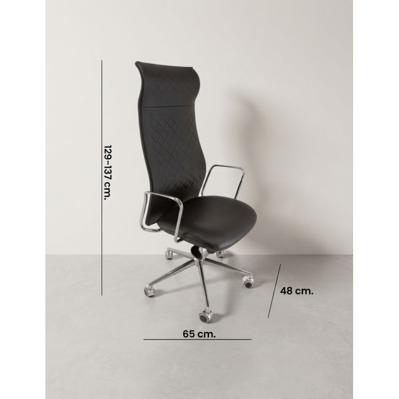 Sillón Oficina Alto Vesta Style de Dirección en Piel - Montiel