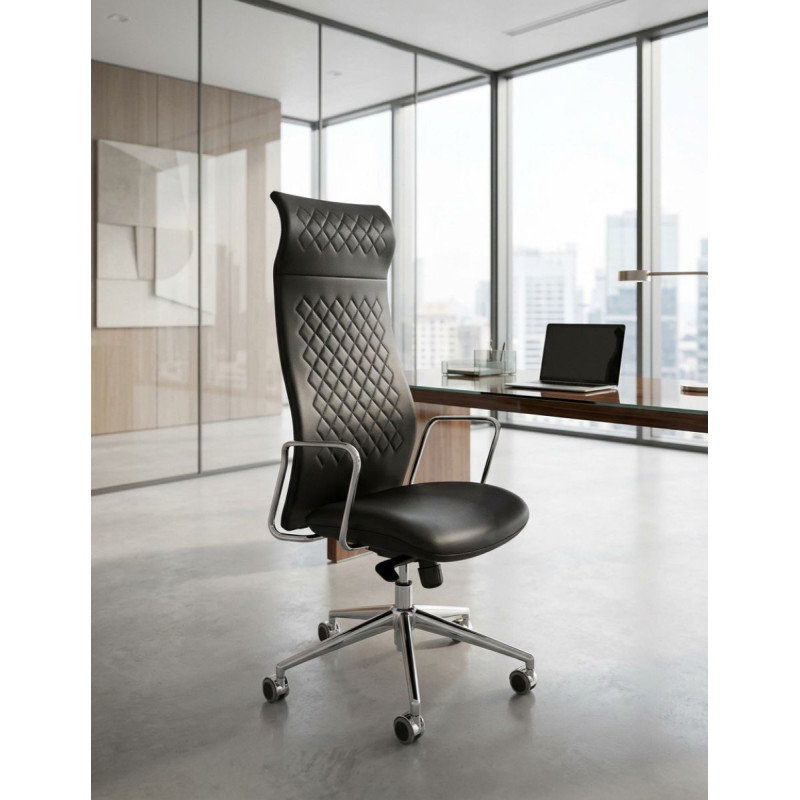 Sillón Oficina Alto Vesta Style de Dirección en Piel - Montiel
