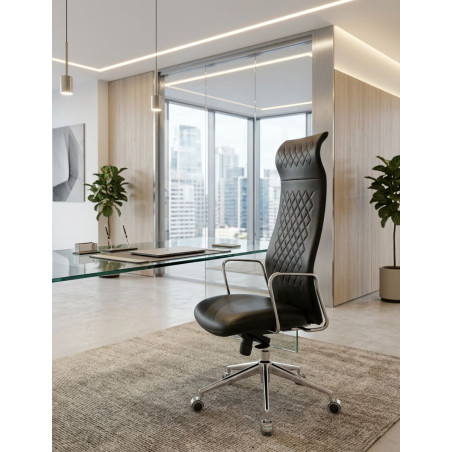 Sillón Oficina Alto Vesta Style de Dirección en Piel - Montiel