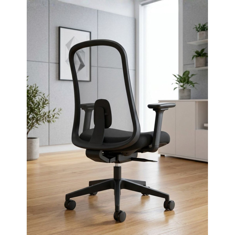 Silla Oficina Lucerna Malla Transparente de Euromof - Montiel