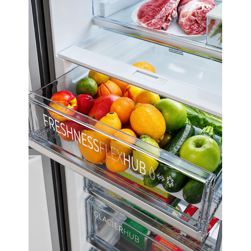 Bolero CoolMarket Combi 456 Frigorífico Black Glass C - Montiel