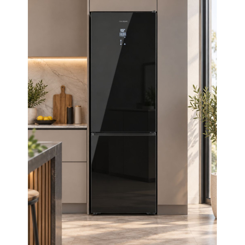 Bolero CoolMarket Combi 456 Frigorífico Black Glass C - Montiel