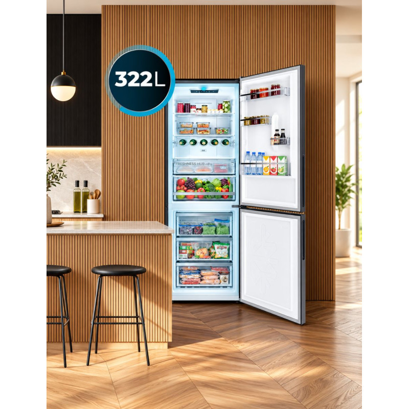 Bolero CoolMarket Frigorífico Combi 322i Dark D - Montiel