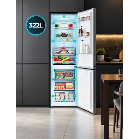 Cecotec Bolero 322i WD Inox E Frigorífico - Montiel