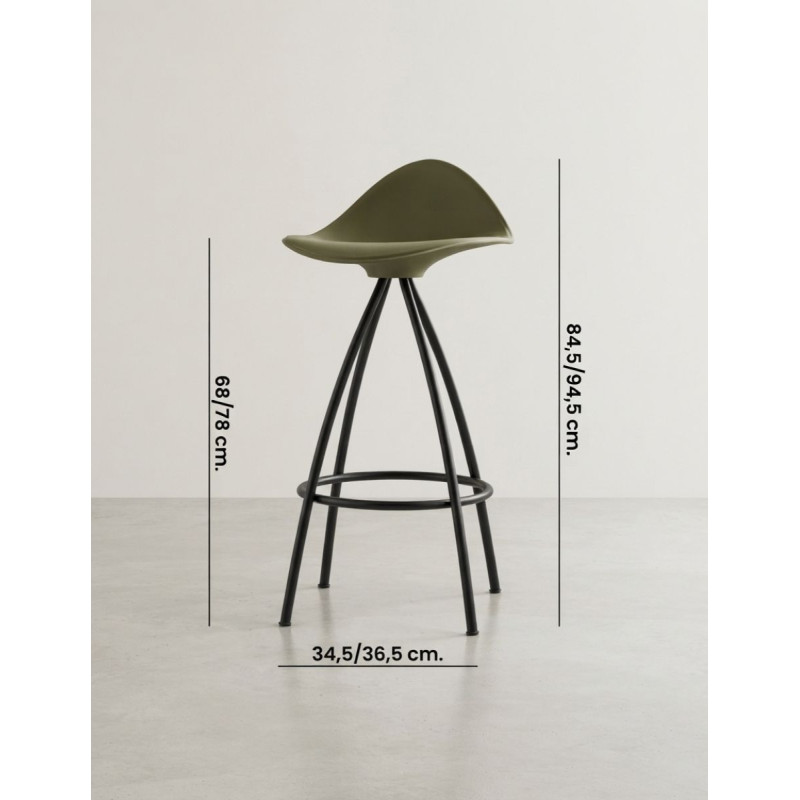 Taburete Giratorio Onda Diseño de Stua - Montiel