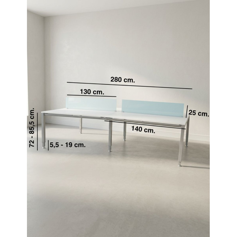 Multipuesto Blanco Oficina Vital de Actiu - Montiel