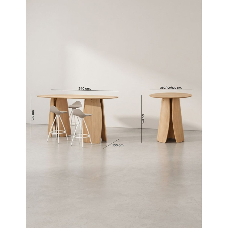 Mesa de Diseño Alta Petal de Stua - Montiel