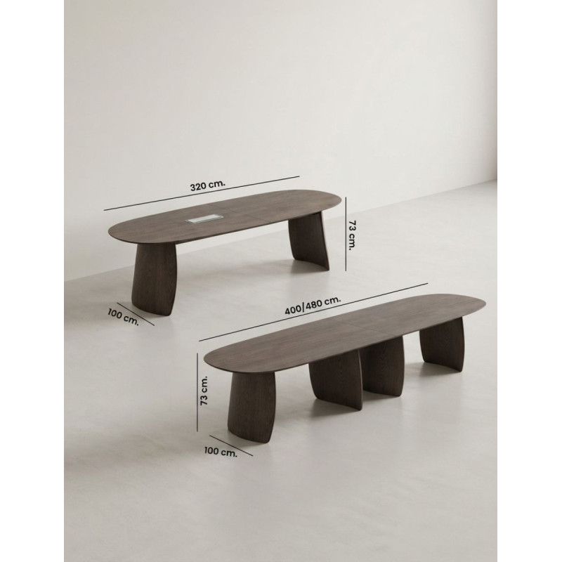 Mesa Petal XL para Reuniones Diseño de Stua - Montiel