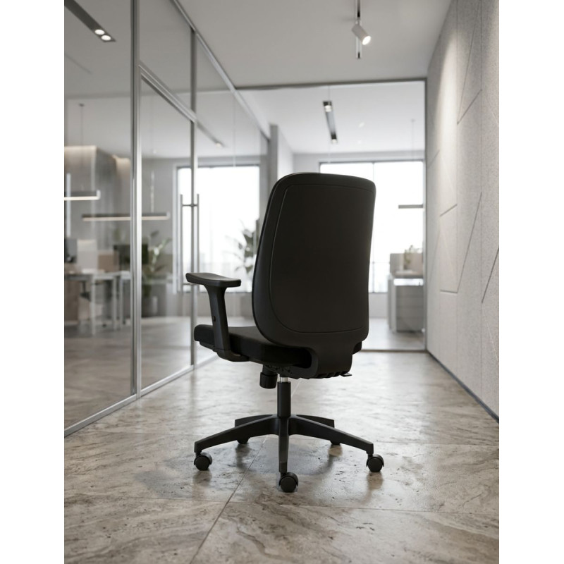 Silla Oficina Ergonómica Torino Negra de Euromof - Montiel