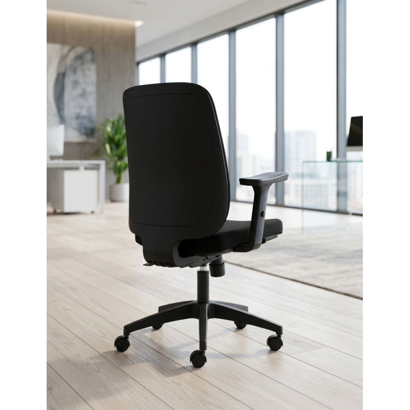 Silla Oficina Ergonómica Torino Negra de Euromof - Montiel