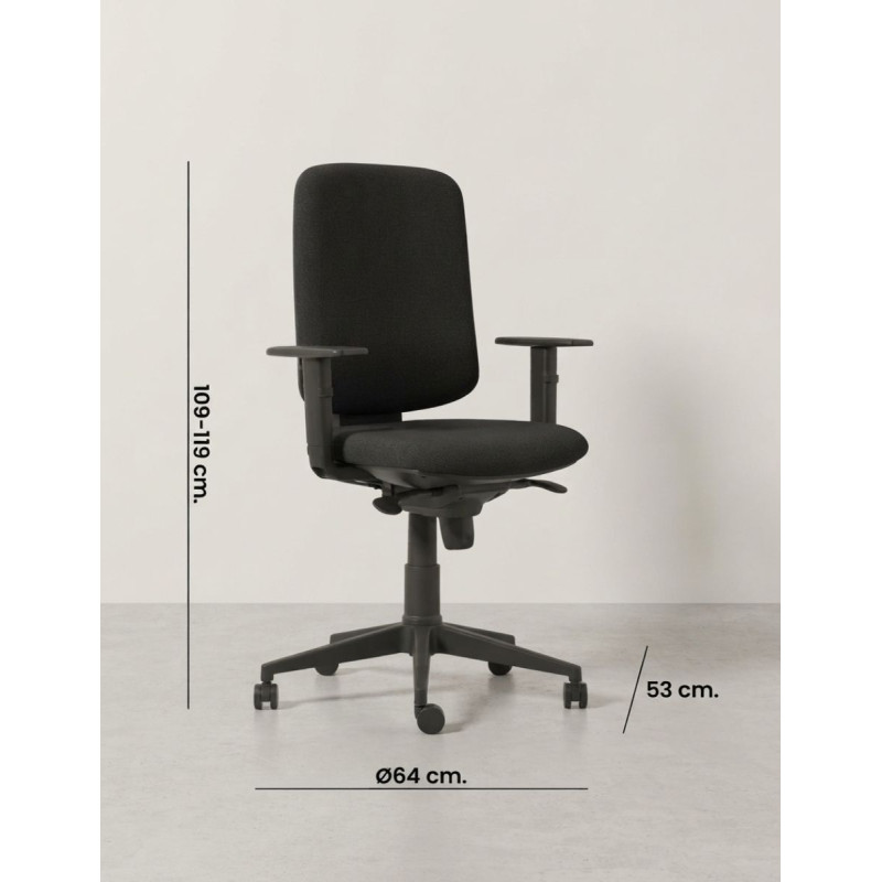 Silla Oficina de Tela Elina Syncro de Vincolo - Montiel