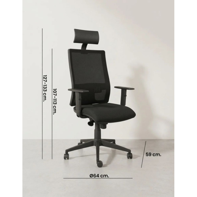 Silla Giratoria Xena de Malla de Vincolo - Montiel